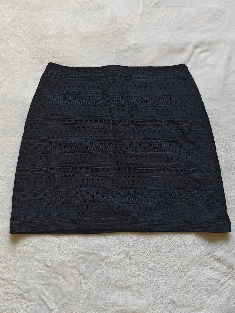 GAP Navy Blue Lace-Detail Mini Skirt